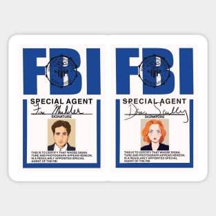 Fbi badges Sticker